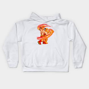 AHyes (Zangief) Front+Back Kids Hoodie